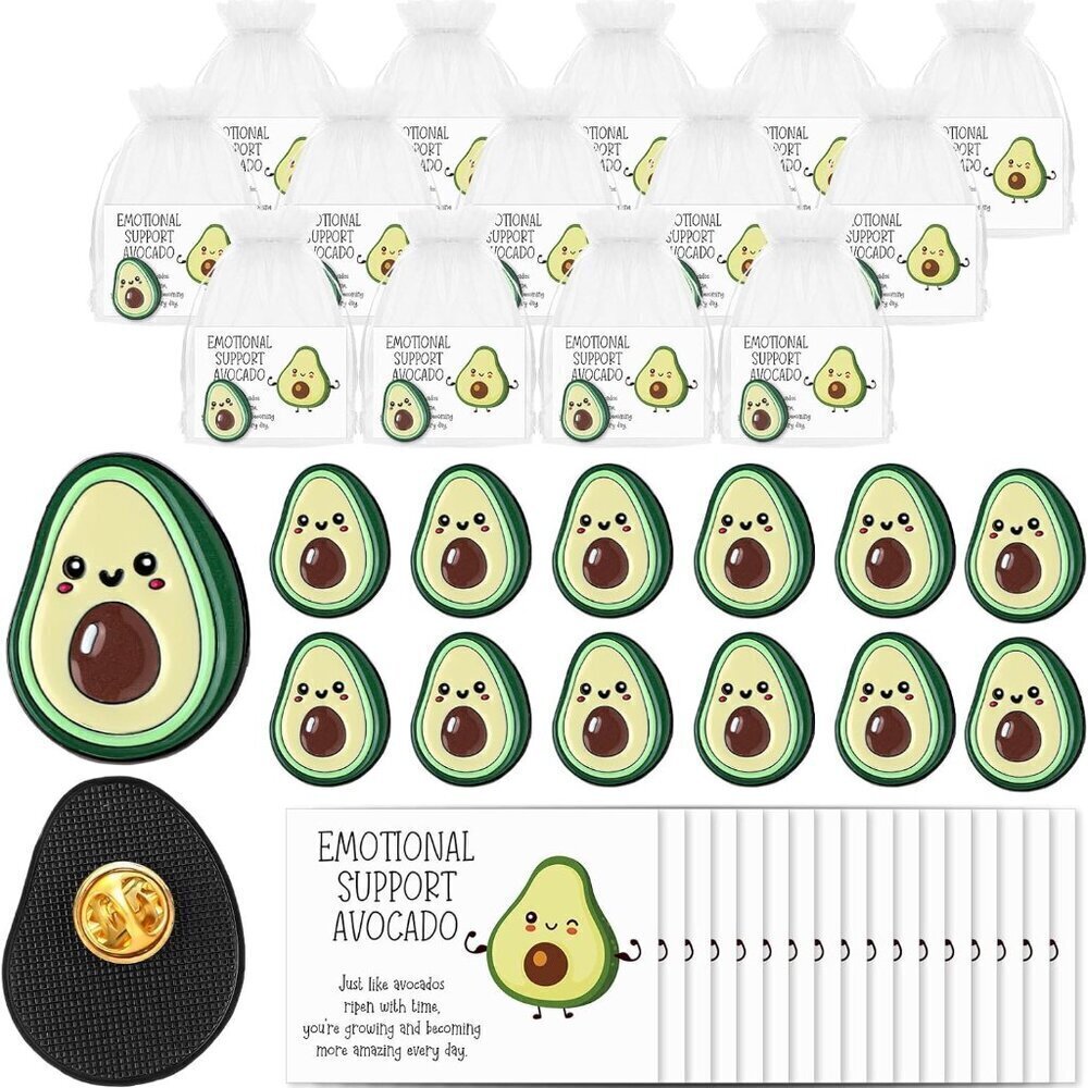 Funny Fruit Pin Gift Set 25 Avocado Motivational Quotes Appreciation